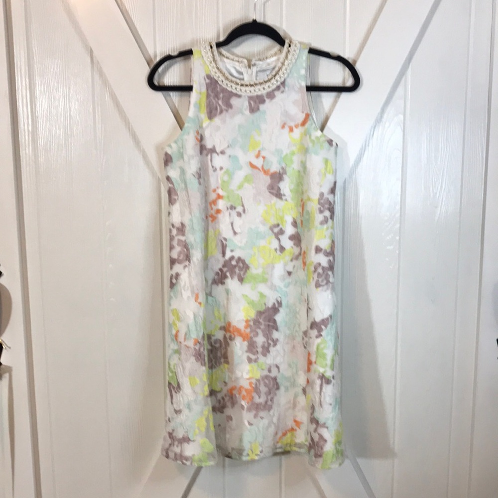 Belle Badgley Mischka Multicolor Shift Dress